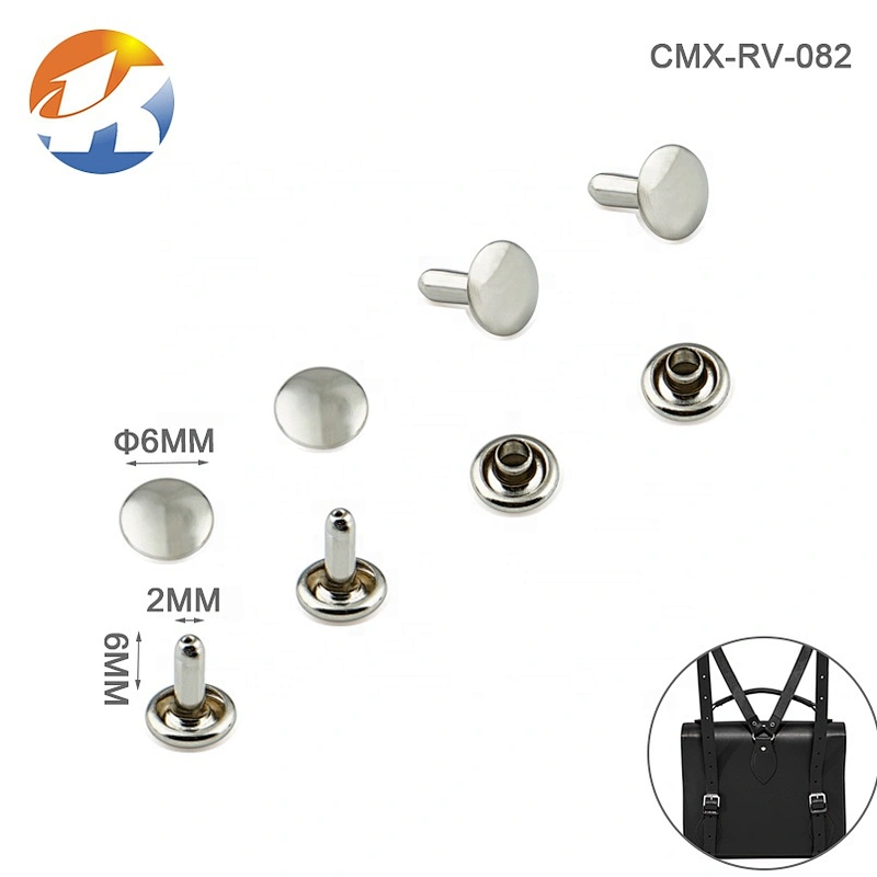 Decorative Metal Domed Cap Clothing Rivet, Custom Metal Garment Rivets And Studs For Clothes