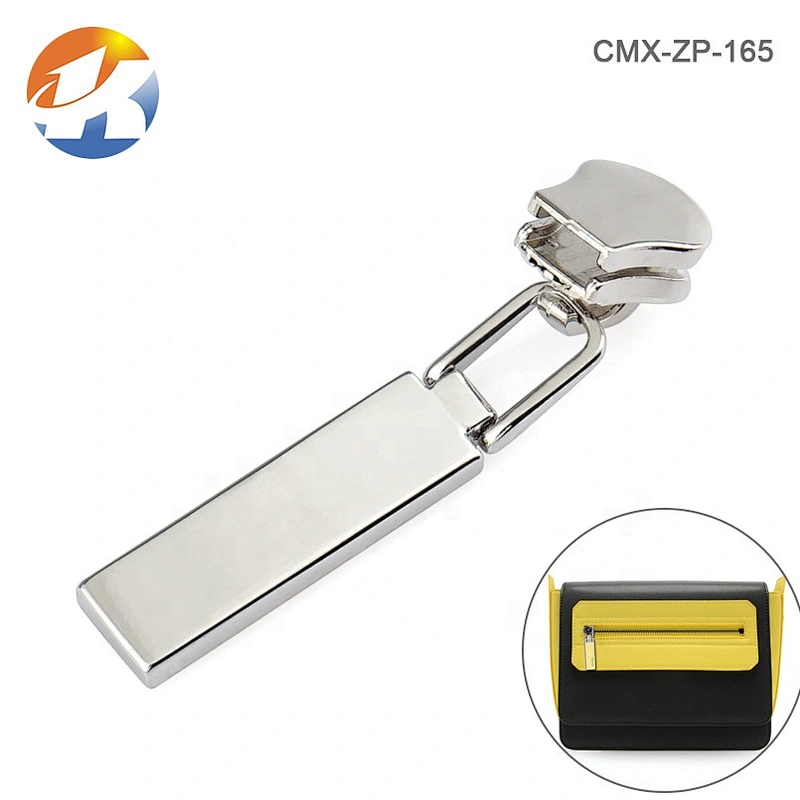 Handbag Hardware Embossed Logo Custom Zipper Pulls