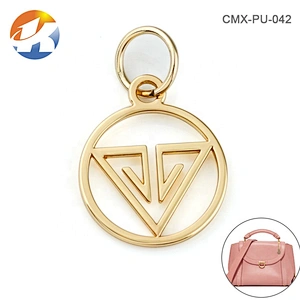 Kangsheng Factory Design Handbag Metal Plate Label, Custom Metal Hang Tag with Engraved Logo