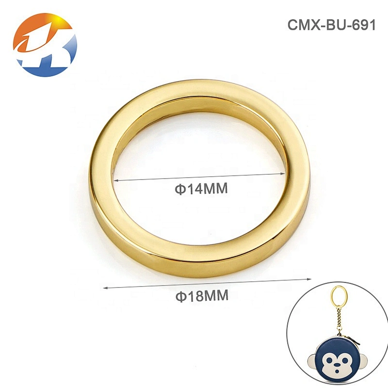 Wholesale Hot Selling Small Metla O Ring, Customized Gold Metal O-Ring for Clothes and Swimwear