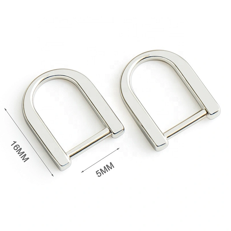 Custom Top Quality Handbag Hardware Alloy Metal D Ring Hook For Bags