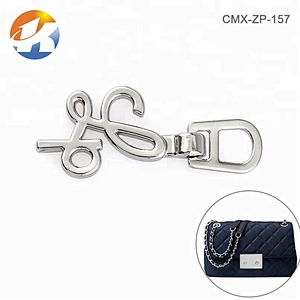 Wholesale Bag Accessories Nickel Letters Metal Zipper Puller, Custom Fashion Metal Zipper Pull for Garment*
