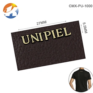 Factory Direct OEM ODM Garment Accessories Leather Metal Label, Custom Metal Letters Plate for Bags