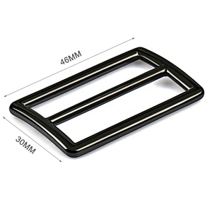 High Quality Custom Zinc Alloy Adjustable buckle metal, Gunmetal Tri Glide Strap 38mm Adjuster Bag Metal Buckle for Backpack