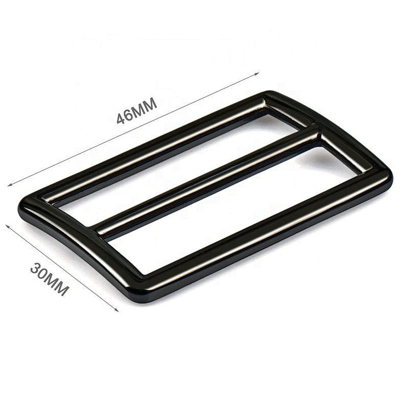 High Quality Custom Zinc Alloy Adjustable buckle metal, Gunmetal Tri Glide Strap 38mm Adjuster Bag Metal Buckle for Backpack