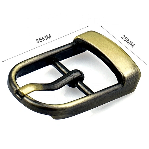 Manufacturers Professional Custom Brushed Bronze Pin Buckle Metal for Belt and Bags