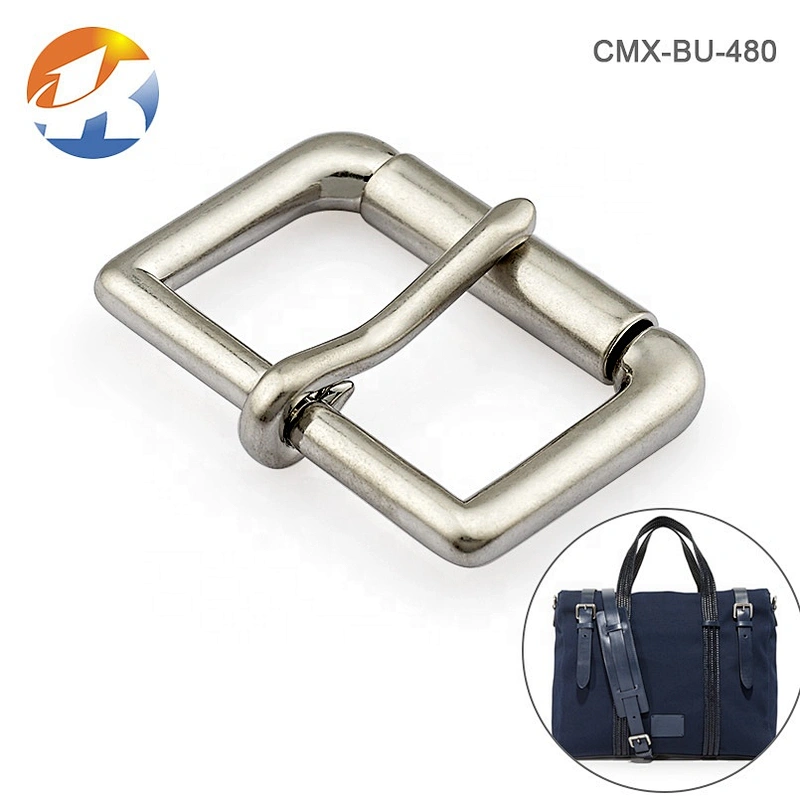 Wholesale 1.5 Inch Metal Roller Pin Belt Buckle, Custom Zinc Alloy Metal Pin Buckle for Men Belt