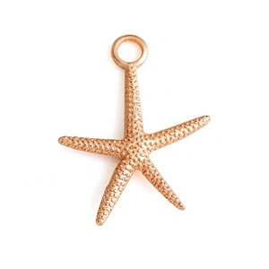 High Quality Custom Made Starfish Metal Logo Charms, 3D Brand Metal Bag Logo Tag for Clothes and Handbags