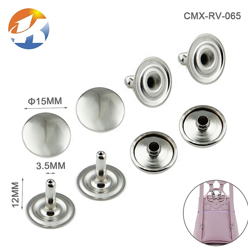 Wholesale Metal Clothes Rivet, Customized Single Cap Rivet For Handbags