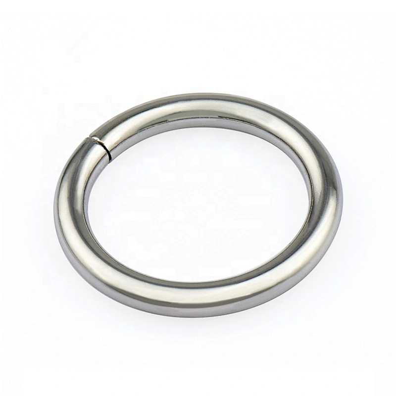 Wholesale Nickel Color 38mm Metal O-Ring Loop Buckle for Bags