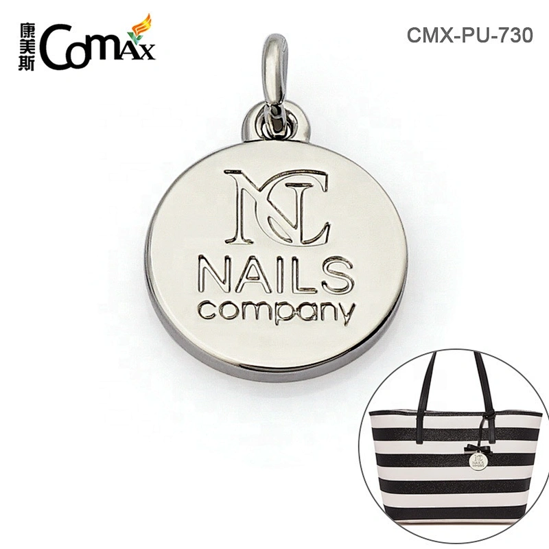 Professional Manufacturer Engraving Round Metal Custom Clothing Logos Tag