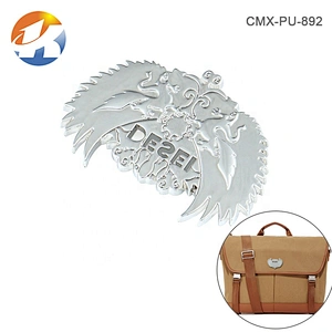 Bags Accessories Custom Metal Label, Nickel Metal Logo Plates for Handbags