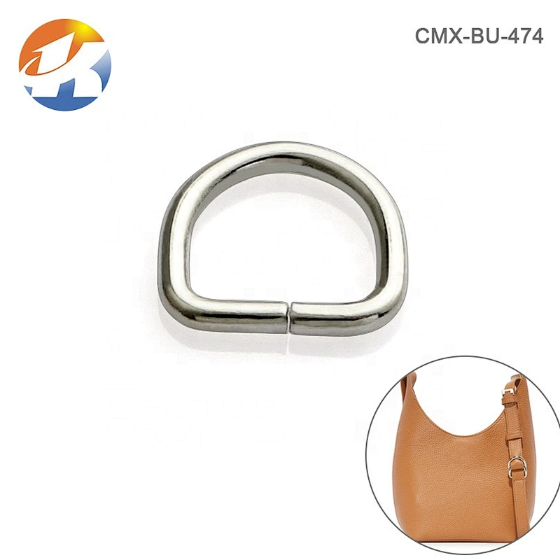 Wholesale Small Iron Metal Bag D Ring, 8mm D-ring Buckle for Strap and Backpack