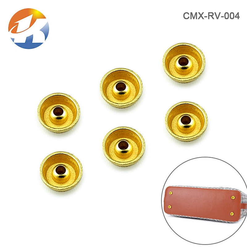 Zinc Alloy Gold Metal Stud Rivets For Bags, Wholesale Durable Nickel-free Handbag Feet