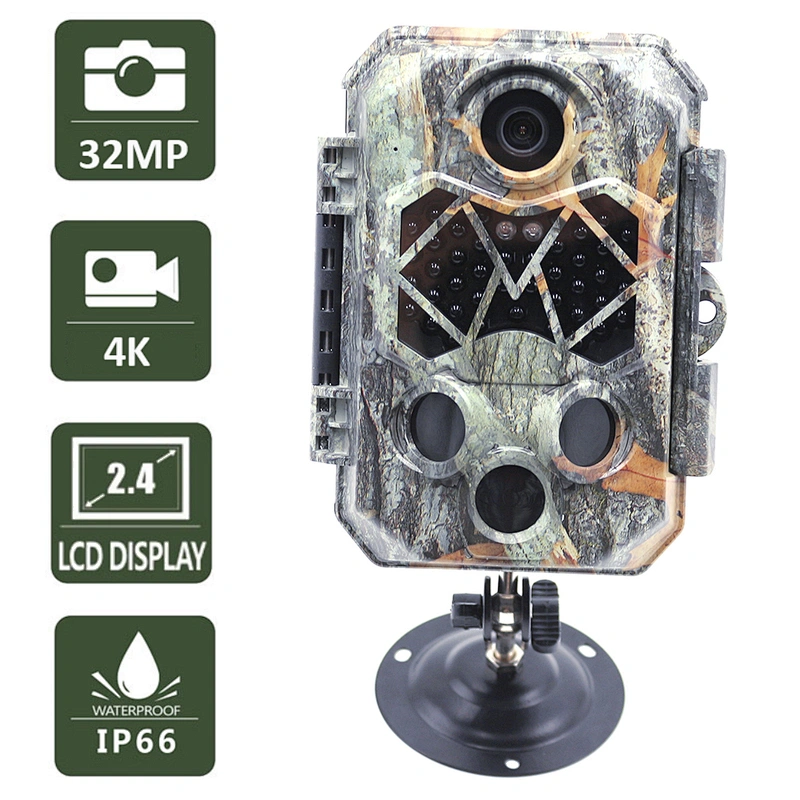 Hot selling 4k game cam 940nm  trail camera black flash wildlife hunting camera  32MP security camera