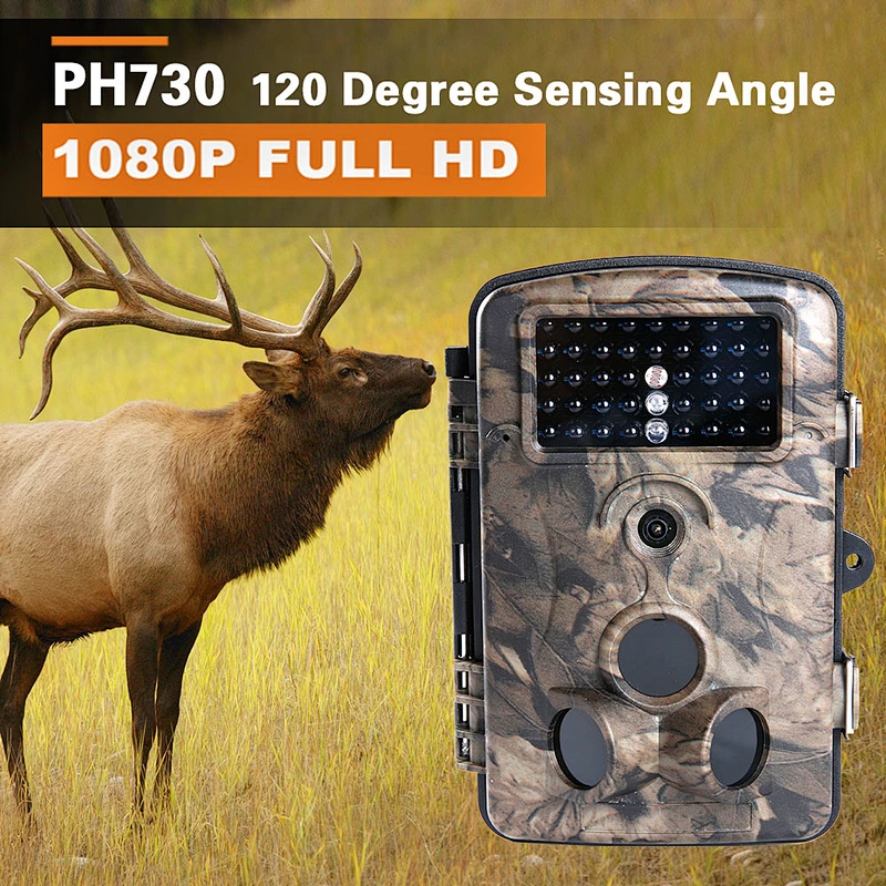 High Quality 1080P 12.0 Megapixel Night Vision Wildlife Hunting Camera Motion Activated Nature Monitoring Trail Game Cam