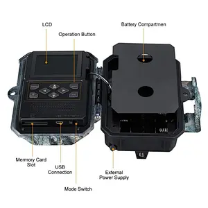 Night Vision No glow IR LED FHD hunting trail camera Motion Activated 80ft 120 degree detection range cameras