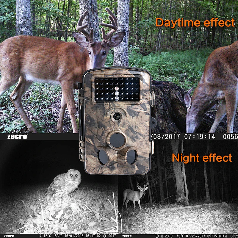 IP66 waterproof 12MP 1080P FHD Time lapse Scouting trail Cameras motion activated Night Vision range up to 80ft