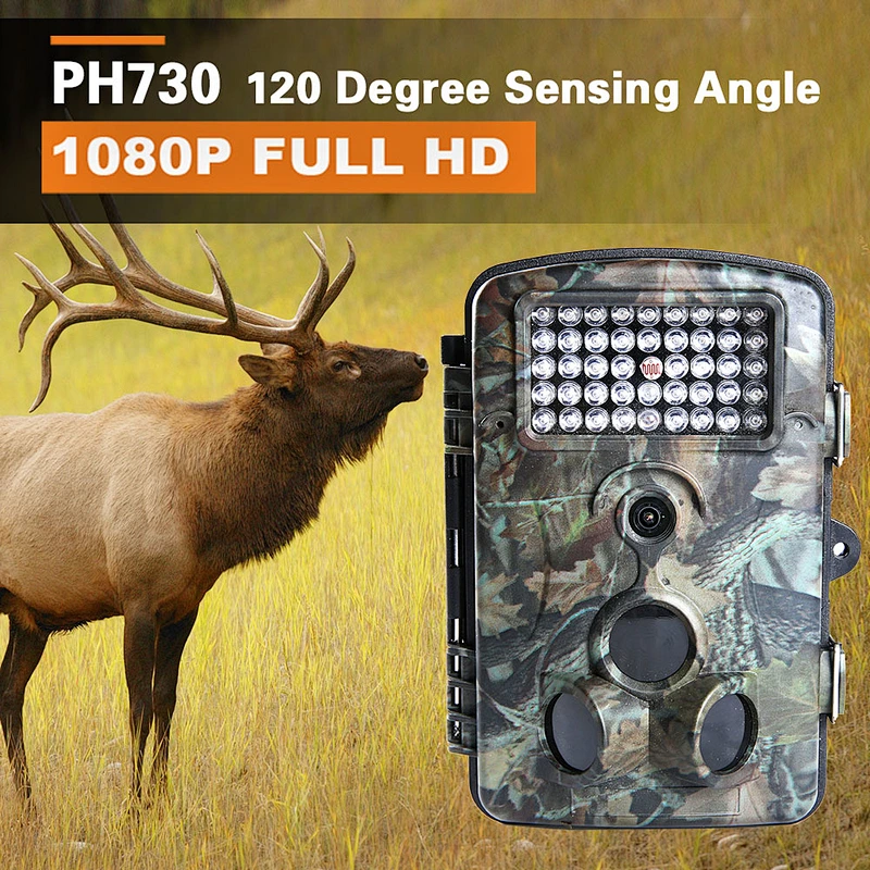 42 IR LEDs night vision cameras IP56 Waterproof Game Camera 16MP 1080P Wildlife motion activated