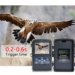 20MP 1080P Game Camera with No Glow Night Vision Up to 80ft 0.2s Trigger Time Motion Activated wireless tracing cameras