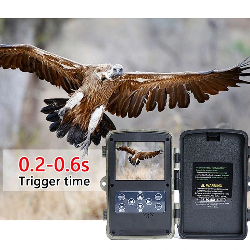 20MP 1080P Game Camera with No Glow Night Vision Up to 80ft 0.2s Trigger Time Motion Activated wireless tracing cameras
