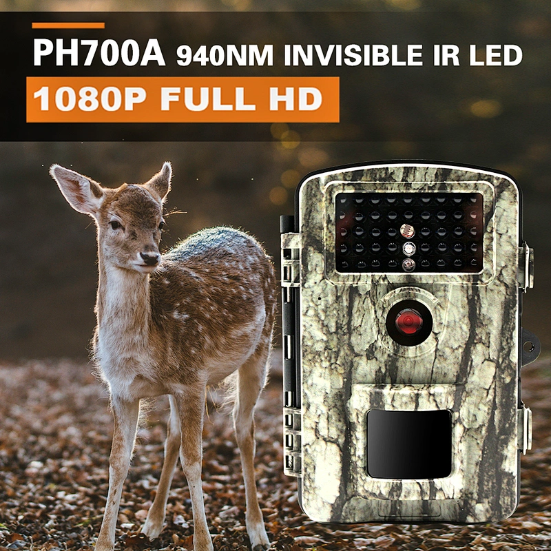 Digital Hunting Trail Camera No glow IR LEDs Wildlife Monitoring with 120 degree Detecting Range cameras
