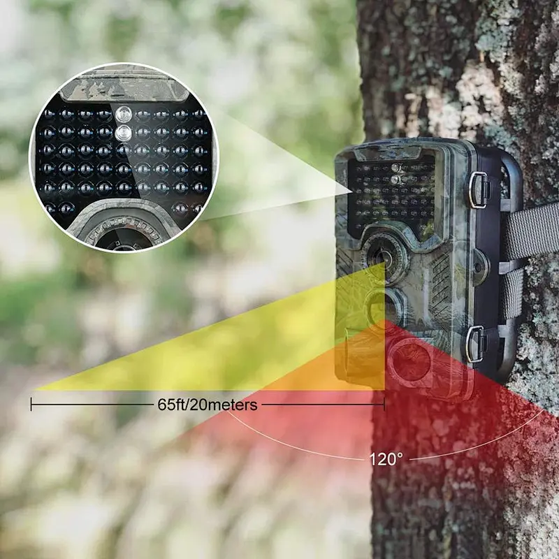 Wildlife Hunting Scouting Cameras garden Security detection Range 80ft 120 degree  Motion Activated