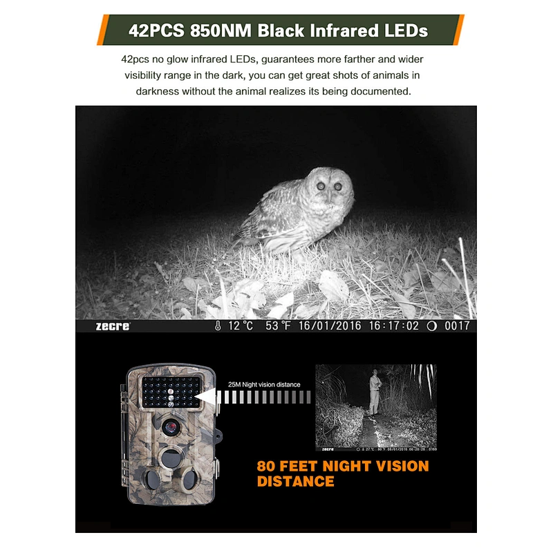 Factory Sale IP56 surveillance cams Waterproof Hunting Trail Camera For Home Security