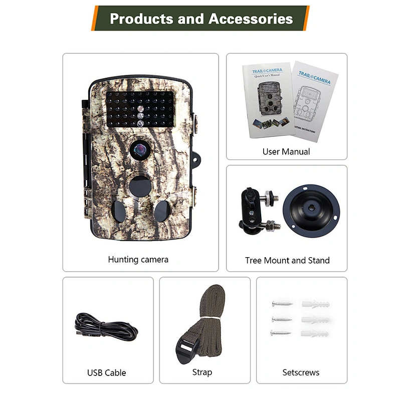 Cheap  private model  hunting camera outdoor trail camera 16mp 1080P  game camera with 2.4 inch screen