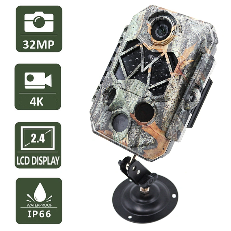 2020 professional trail camera 4k  IP66 hunting camera  wildlife cam 32mp hunting trail camera