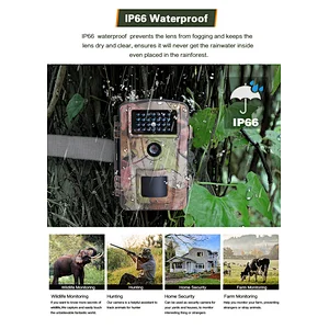 1080P video hunting trail camera with pir waterproof IP66 16mp Image shooting wildlife game camera