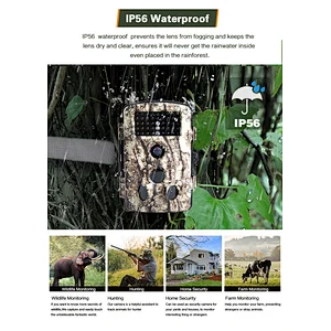 Factory price 16mp wildlife game camera IP66 waterproof hunting camera stealth cam with 42pcs 940nm IR LED
