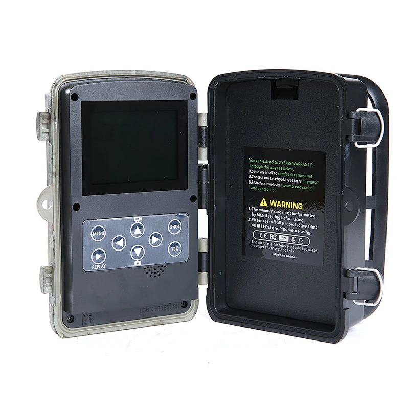 16MP Full HD wildlife hunting camera 120 degree wide angle lens infrared activated 80ft night vision