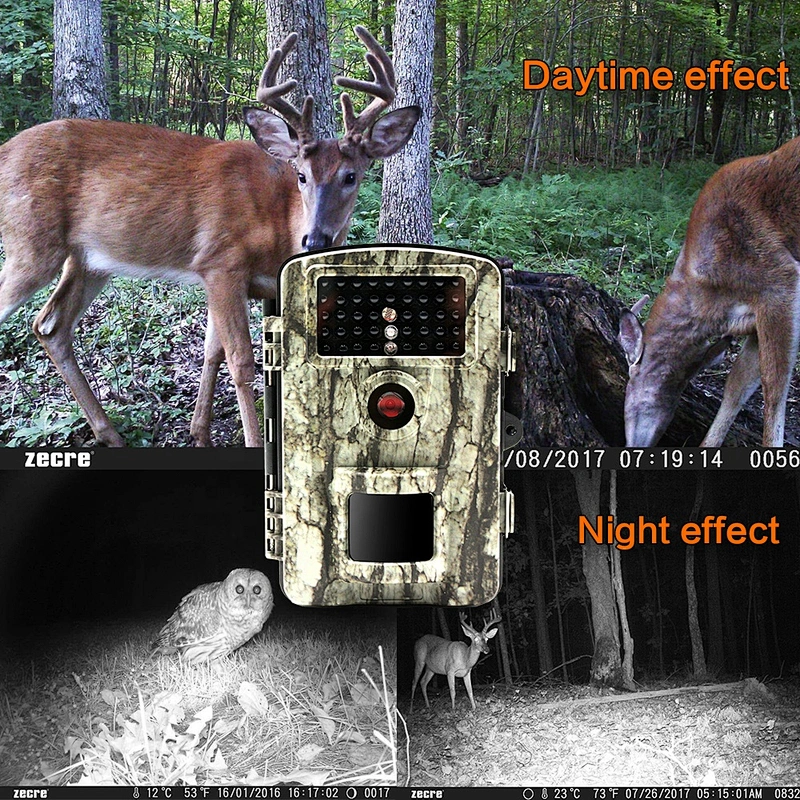 90 Degree Detecting Range Motion Activated Night Vision 2.4 LCD IR LED Hunting Scouting Cam for Wildlife