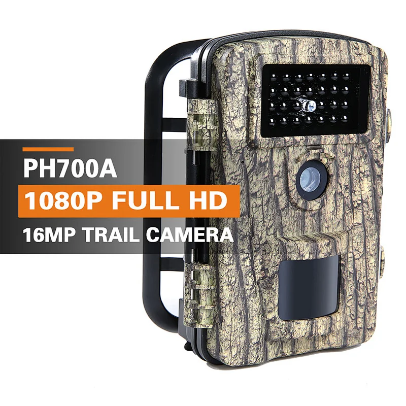 0.2S-0.6S Fast Trigger Scouting Game Camera With 2.4Inch LCD Screen IP56 Waterproof  Hunting Trail Cam 1080P 12 Megapixel
