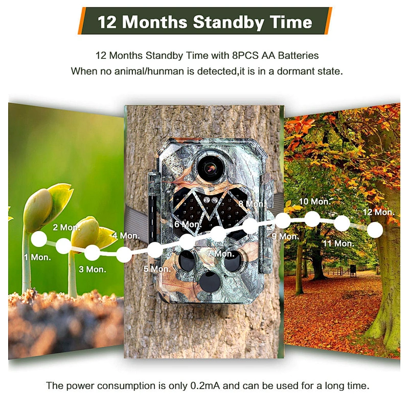 China Factory Digital Trail Hunting Camera 32MP 4k wildkamera IP 66 Weatherproof 0.2s Trigger Wildlife camera