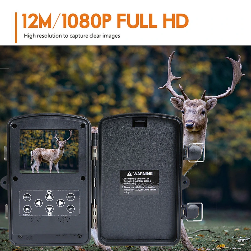 12MP 1080P IP56 home surveillance Night Vision Infrared Activated Wildlife Animal Scouting hunting cameras