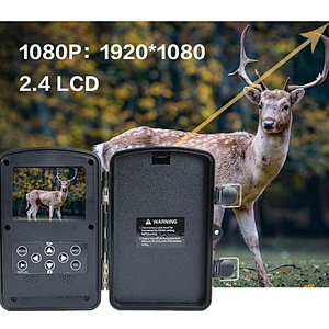 20MP 1080P Game Camera with No Glow Night Vision Up to 80ft 0.2s Trigger Time Motion Activated wireless tracing cameras