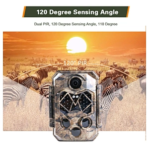 IP66 waterproof hunting video camera 45PCS IR LED  trail wildlife camera for wild hunting game 20MP