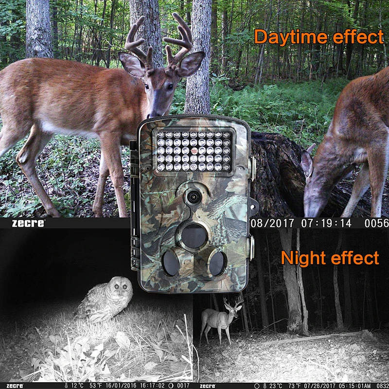 42 IR LEDs night vision cameras IP56 Waterproof Game Camera 16MP 1080P Wildlife motion activated