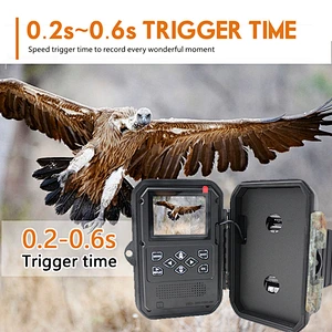 Zecre PH770 Night Vision 20MP 1080P Full HD Wildlife Camera with 45 Pieces 940NM Infrared LEDs 65 Feet PIR Range