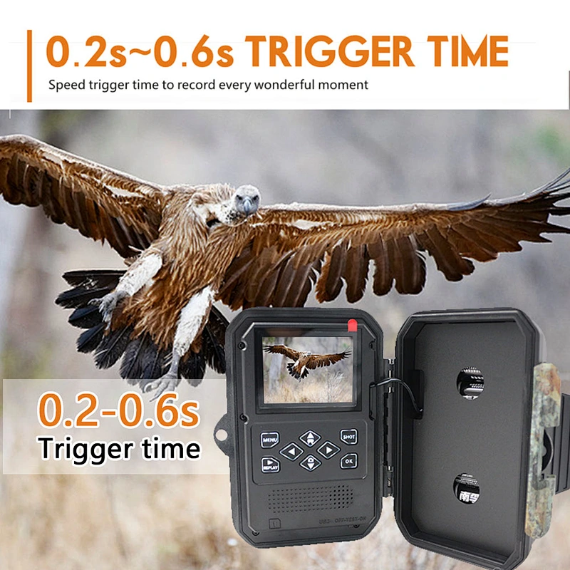 Zecre PH770 Night Vision 20MP 1080P Full HD Wildlife Camera with 45 Pieces 940NM Infrared LEDs 65 Feet PIR Range