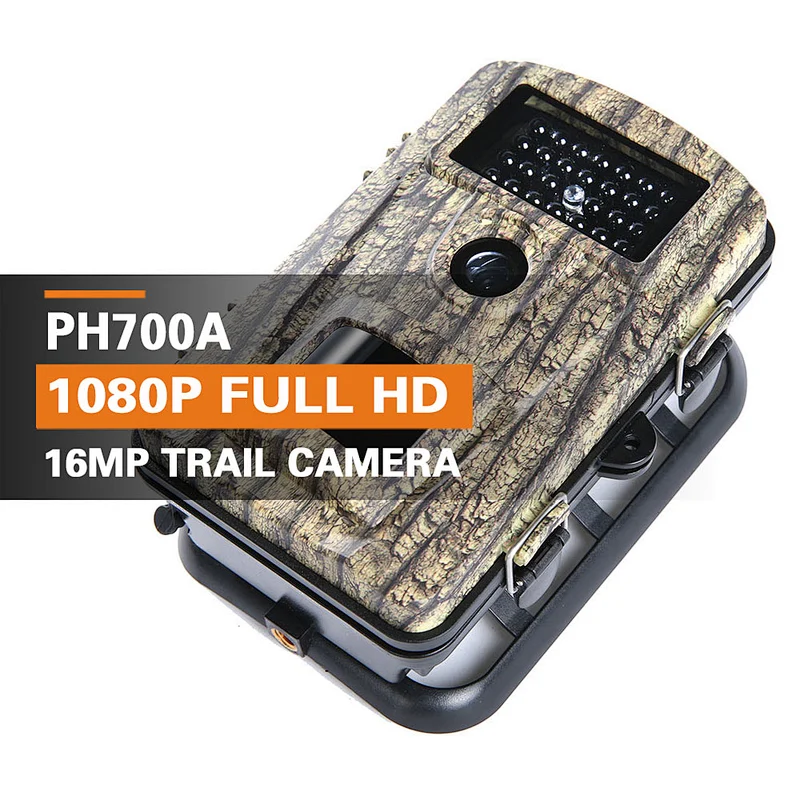 12 Megapixel 1080P IP56 Waterproof 940NM IR LED Night Vision Wild Game Hunting Trail Camera 80Feet PIR Detecting Distance