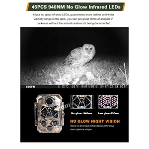 512GB trail camera out door 940nm IR LED game camera  20MP IP66 waterproof security hunting camera