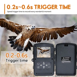 Night Vision up to 80ft detection range Scouting Hunting Camera infrared Activated IP56 Water Protected Design