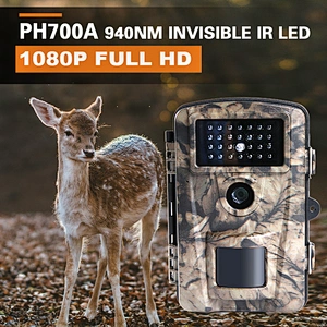 12MP 1080P FHD Waterproof IP56 Night Vision Black no glow 940NM IR LEDs Trail Hunting Camera infrared activated