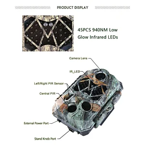 OEM/ODM Trail Camera 32MP 4K  Infrared Wildlife Scouting Hunting Camera waterproof IP66