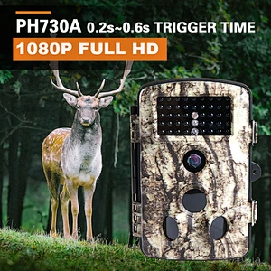 Wildlife PH730A 16MP HD 1080P 0.2s~0.6s Triggering Night Vision Low Glow Hunting Trail Camera