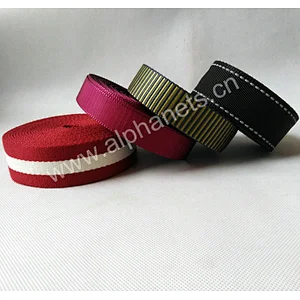 Colorful Plain Webbing Belt Woven Webbing