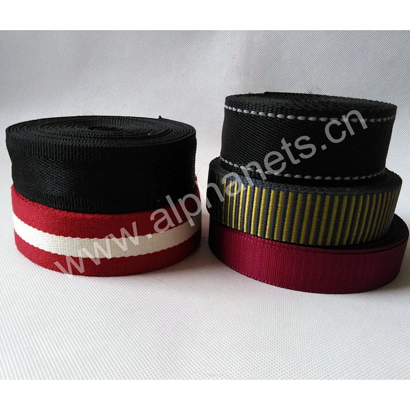 Colorful Plain Webbing Belt Woven Webbing